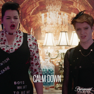 calm down paramount network GIF by Heathers