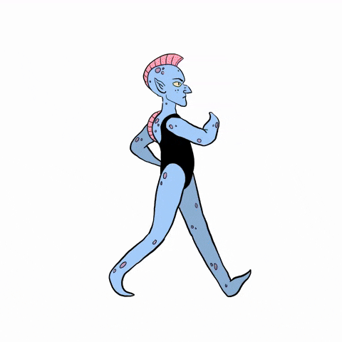 Brontomus fun animation monster aliens GIF