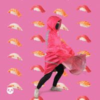 foodpanda_APAC happy food pink yummy GIF