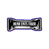 BearEatsTiger beer bear chocolate esports Sticker