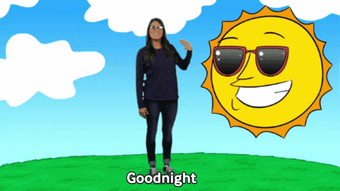 Good Night Goodbye GIF by Cool School