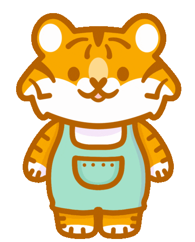 Baby Babytiger Sticker by Politopia Ilustraciones