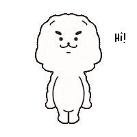 dongm1n dog 푸들 dooong Sticker