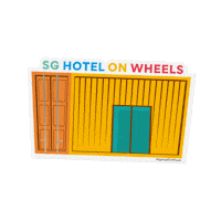 SGHotelOnWheels dtexshow dultimatexcape sghotelonwheels vacaytotheeast Sticker