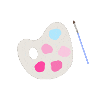 paulinaportnoy art pink illustration design Sticker
