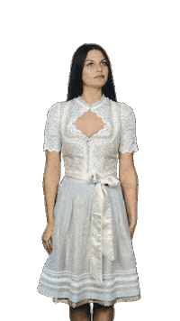 Bow Thank You Sticker by Dirndllove