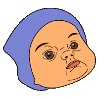 Gaurum baby bebe divertido gracioso Sticker