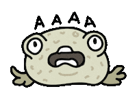 Scared Cartoon Sticker by TeaBag