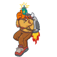 Flying El Toro Sticker