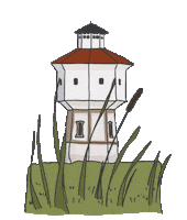 Ostfriesland Wasserturm Sticker by Reggaeville.com