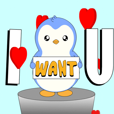 I Love You Heart GIF by Pudgy Penguins