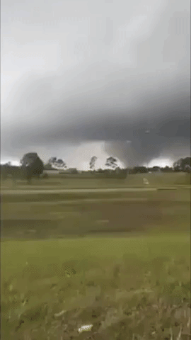 Severe Thunderstorm Produces Funnel Cloud Near Savannah, Georgia