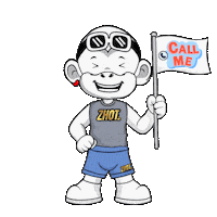 Call Me Smile Sticker by Zhot