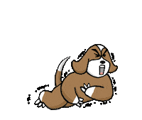 sad dog Sticker by doghero