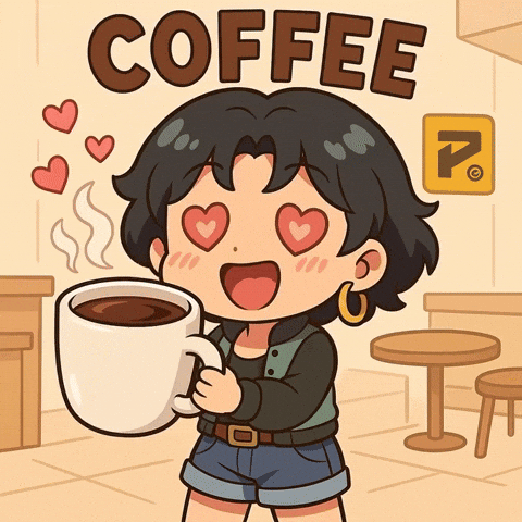 Coffee Time Hearts GIF by Persona