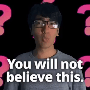 You will not believe this.