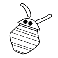 ladroguerie black abc bee noir Sticker