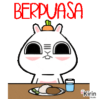 kirinstudio raya iftar aidilfitri lapar Sticker