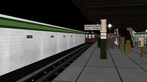 Nyc Subway Vintage GIF by MTA