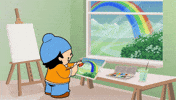 Rainbow Painting GIF by ZDF