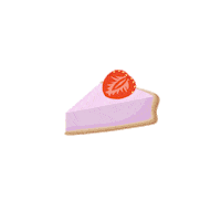 namuraw vegan cake healthy strawberry Sticker