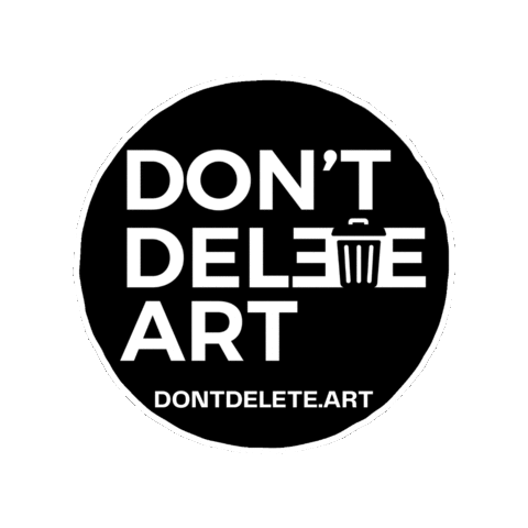 dontdeleteart  Sticker