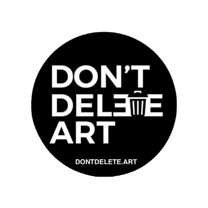 dontdeleteart art censorship dda dontdeleteart Sticker