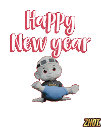 Happy New Year Fireworks Sticker by Zhot
