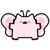 Pink Nub Cat Sticker