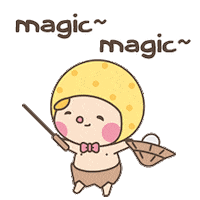 mangoking yellow kid mango mangoking Sticker
