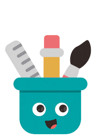 happy pencil Sticker by Sodertex