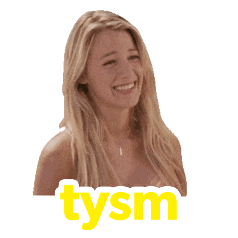 Thank You So Much Sticker by Blake Lively Fan