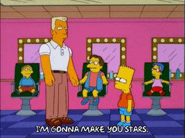 bart simpson stars GIF