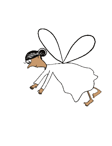 aishahilal flying Sticker