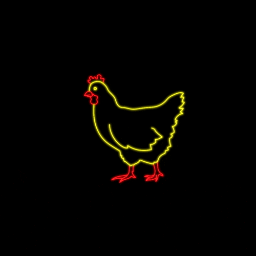 dylanreitz neon chicken switch n play GIF