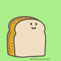 Bread Toast GIF by Tasty Toastys