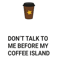 don't talk to me no talking Sticker by Coffee Island Cyprus
