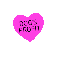 dogsprofit heart dog sticker puppy Sticker