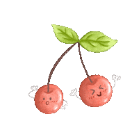 sherelynmelinda happy dance dancing fruit Sticker