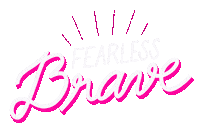 Fear Courage Sticker by Hello Fears