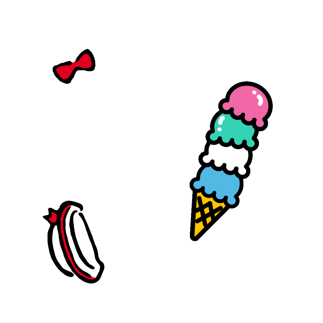 Ice Cream Hat Sticker by Sanrio