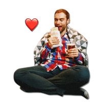 KebabKing beer kebab love kebab kebab man Sticker