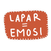 Hungry Lapar Sticker