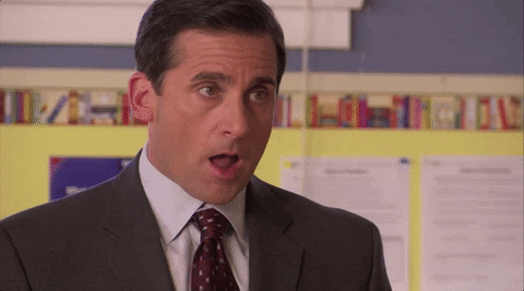 Shocked The Office GIF by NETFLIX
