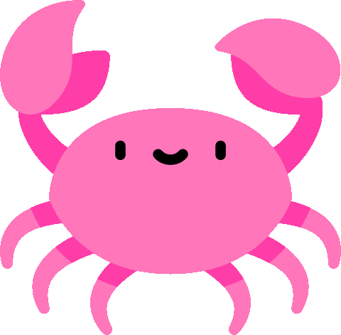 Sea Creature Pink Sticker by Matt Crump
