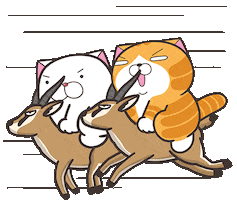 Cat Go Sticker by MochiDad