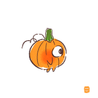 inirabka walking cutepumkins pimkins pumkinswalking Sticker