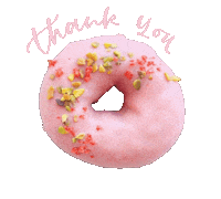 Pink Thanks Sticker