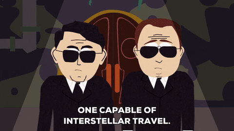agents informing GIF by South Park 
