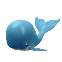Blue Whale 3D Sticker by bounty.studio
